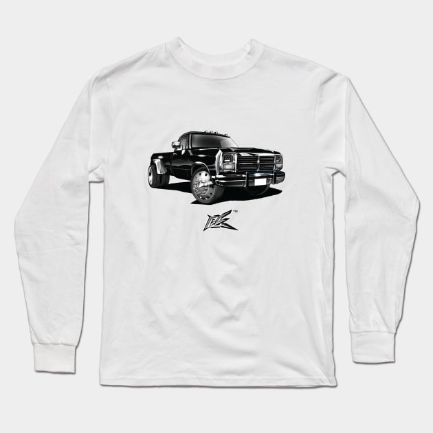 dodge first gen dually black Long Sleeve T-Shirt by naquash